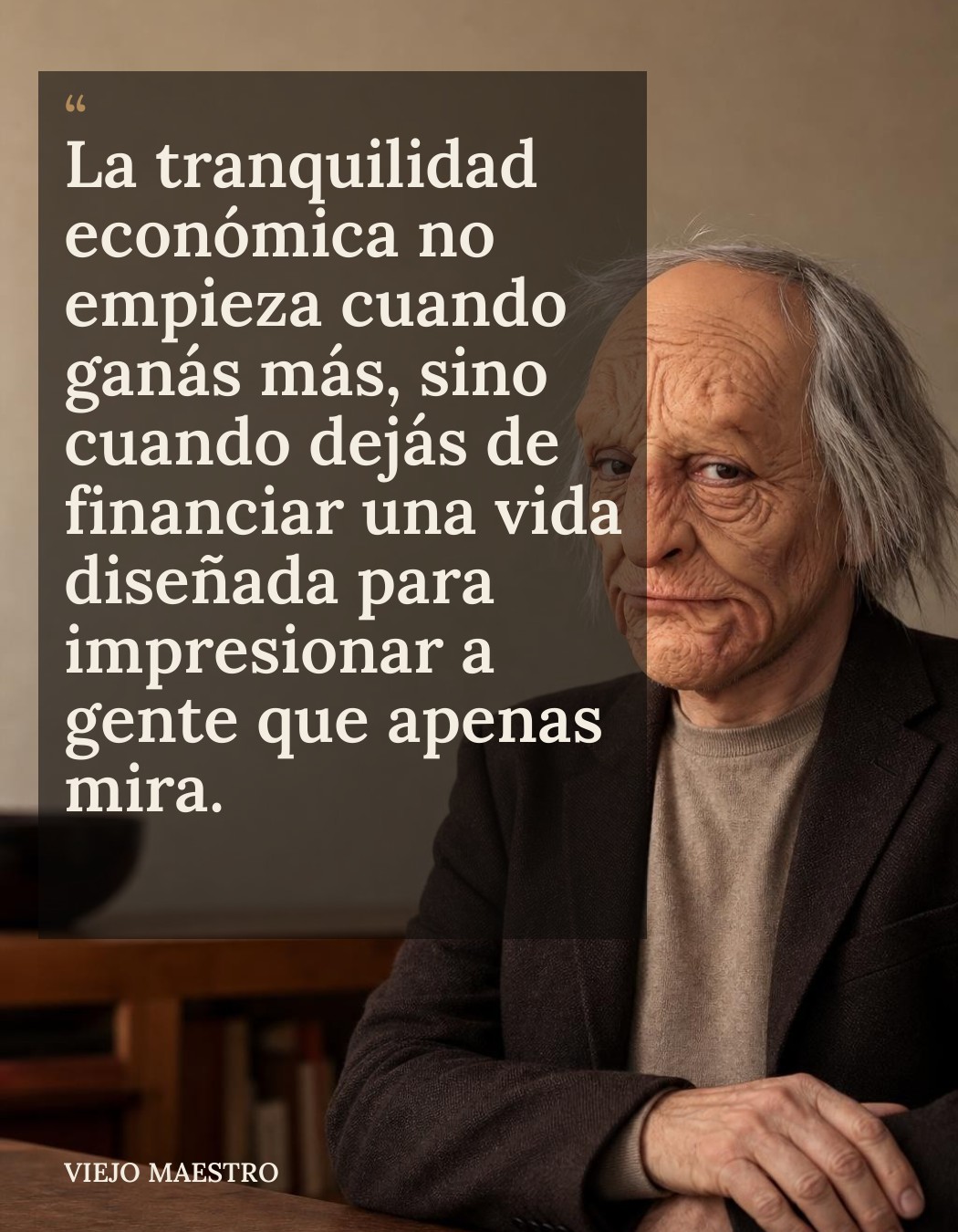 Frase de El Viejo Maestro: frase 12 v1