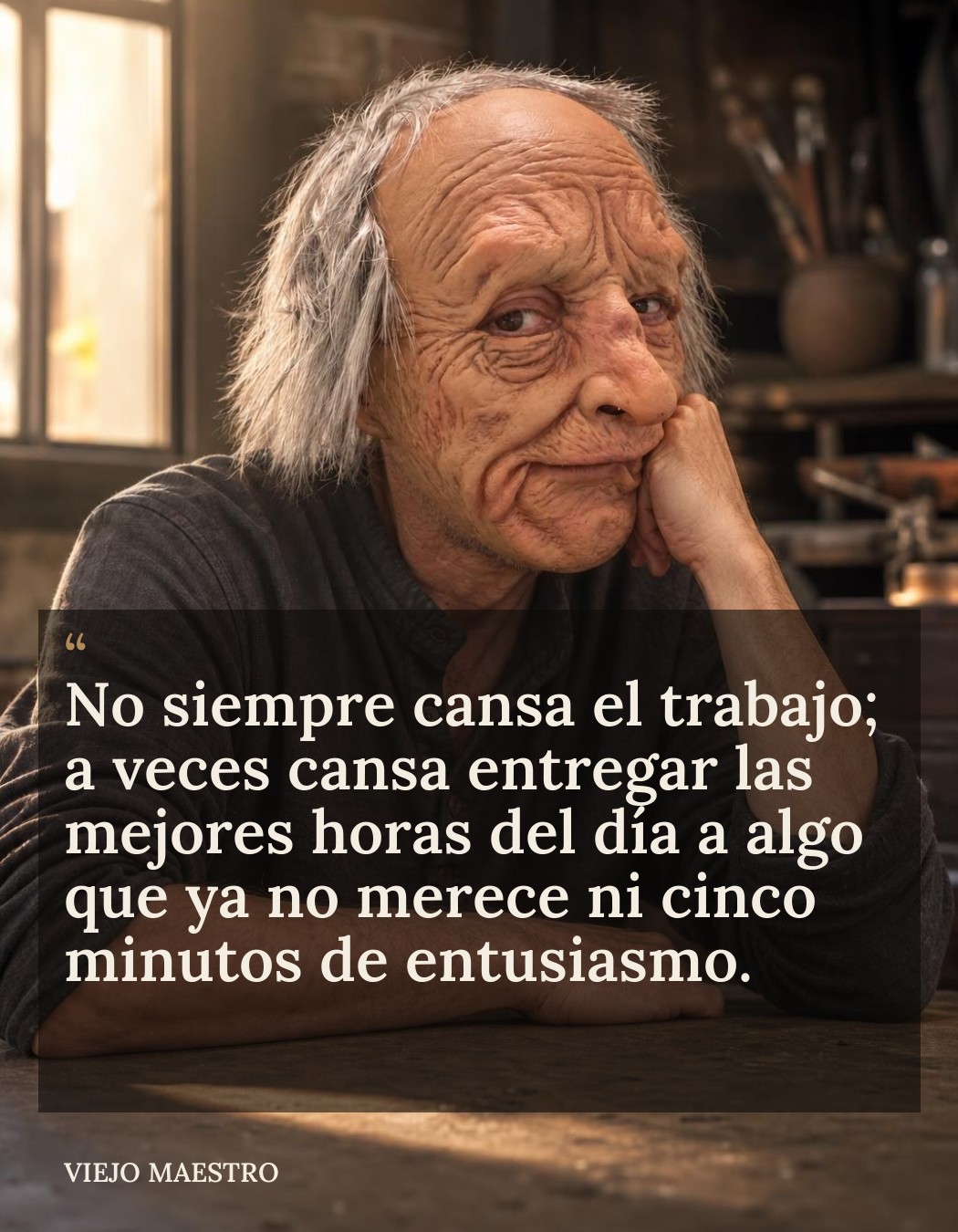 Frase de El Viejo Maestro: frase 17 v1
