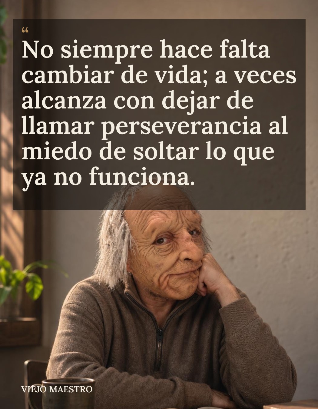 Frase de El Viejo Maestro: frase 37 v1