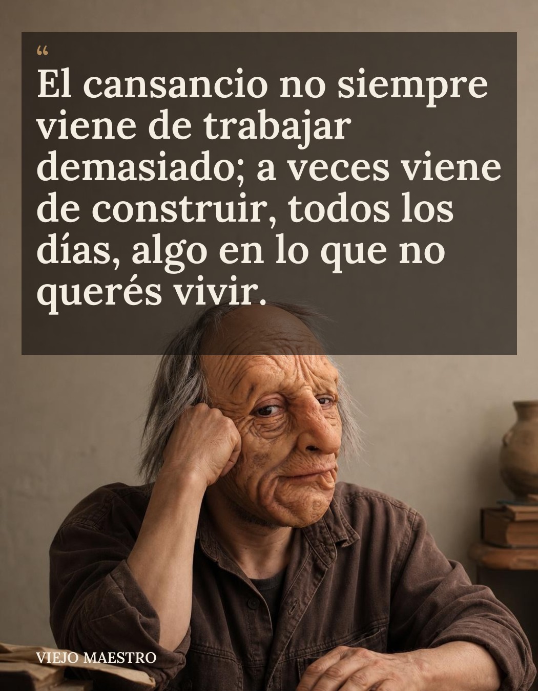 Frase de El Viejo Maestro: frase 52 v1
