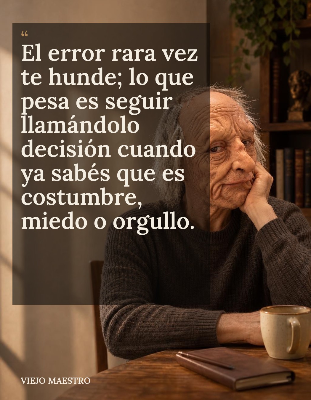 Frase de El Viejo Maestro: frase 72 v1