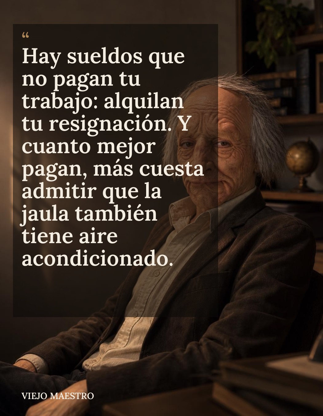 Frase de El Viejo Maestro: frase 87 v1